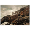 HIGH CLIFF COAST OF MAINE Poster | Winslow Homer Poster | Winslow Homer Store