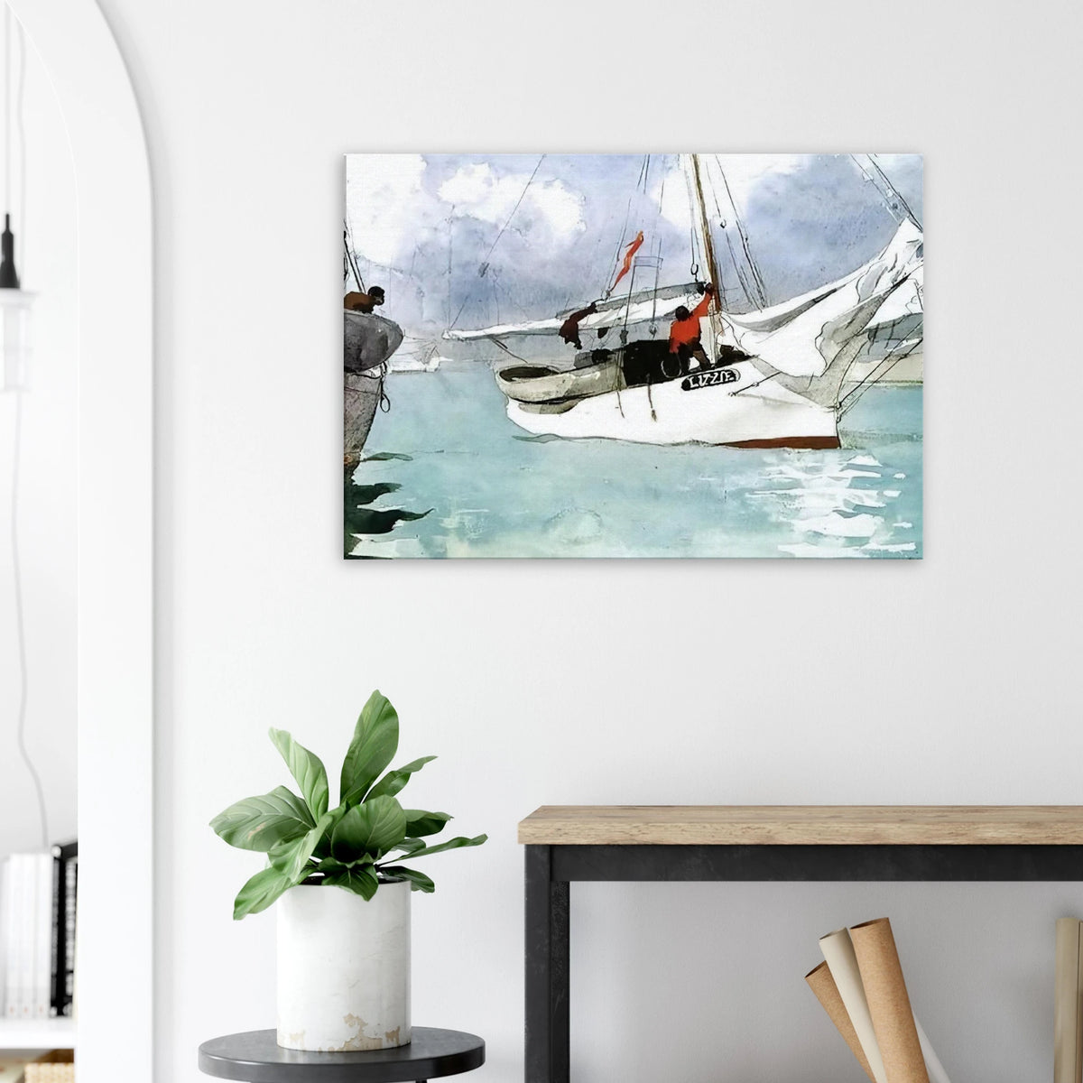 FISHING BOATS KEY WEST Canvas | Winslow Homer Canvas | Winslow Homer Store