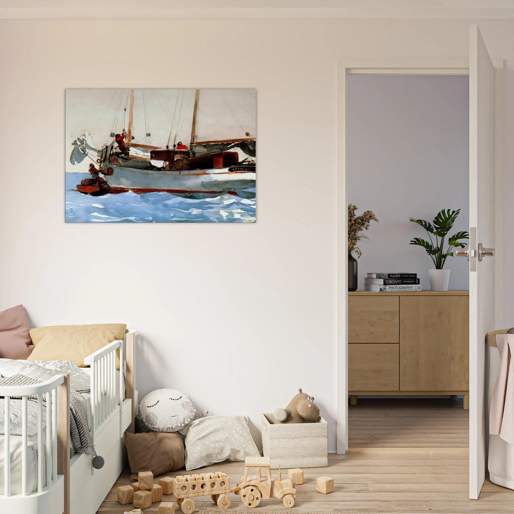 TAKING ON WET PROVISIONS Canvas | Winslow Homer Canvas | Winslow Homer Store