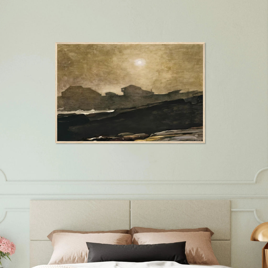 THE ARTISTS STUDIO IN AFTERNOON FOG 1894 Framed Poster | Winslow Homer Framed Prints Wall Art | Winslow Homer Store