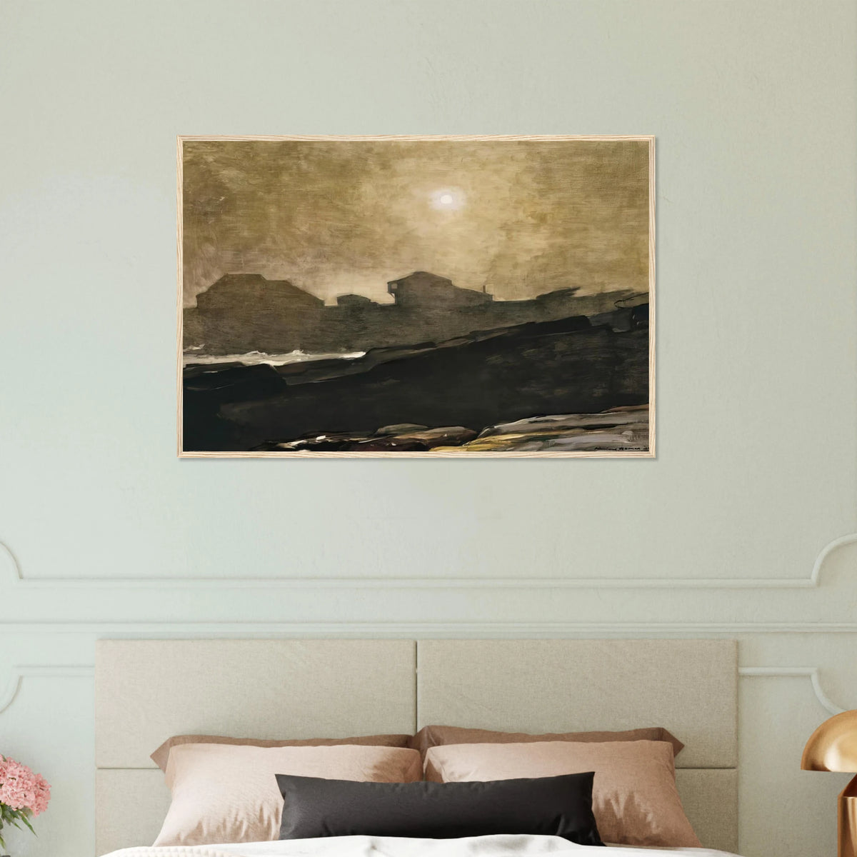 THE ARTISTS STUDIO IN AFTERNOON FOG 1894 Framed Poster | Winslow Homer Framed Prints Wall Art | Winslow Homer Store