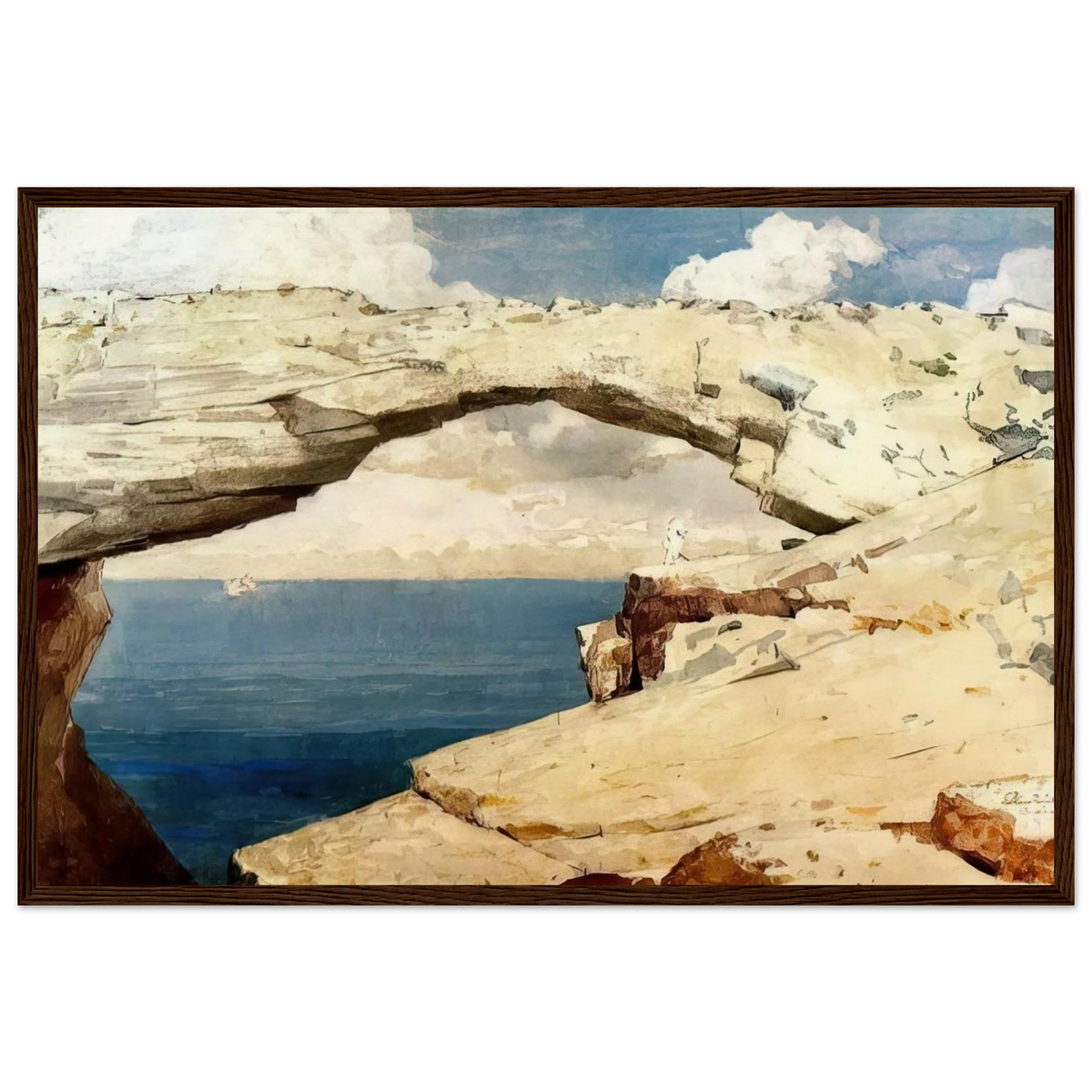 GLASS WINDOWS BAHAMAS 1885 Framed Poster | Winslow Homer Framed Prints Wall Art | Winslow Homer Store