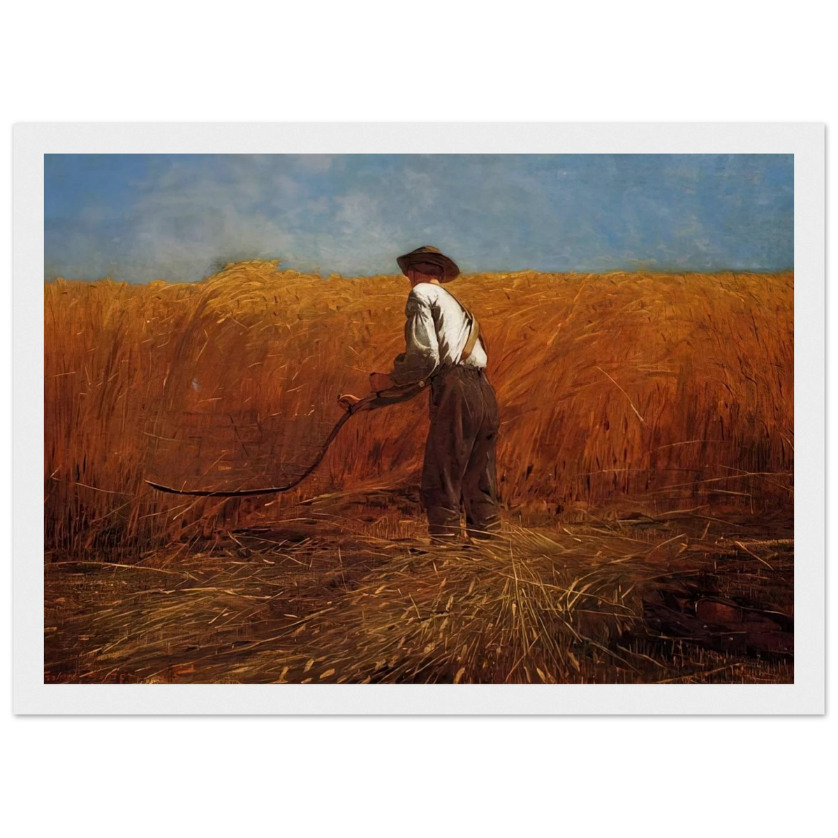 THE VETERAN IN A NEW FIELD Framed Poster | Winslow Homer Framed Prints Wall Art | Winslow Homer Store