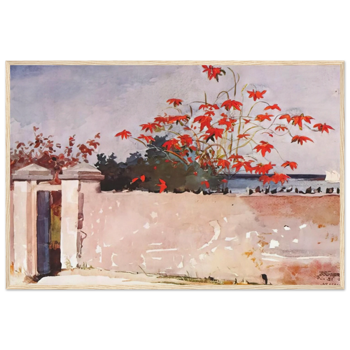 A WALL NASSAU Framed Poster | Winslow Homer Framed Prints Wall Art | Winslow Homer Store