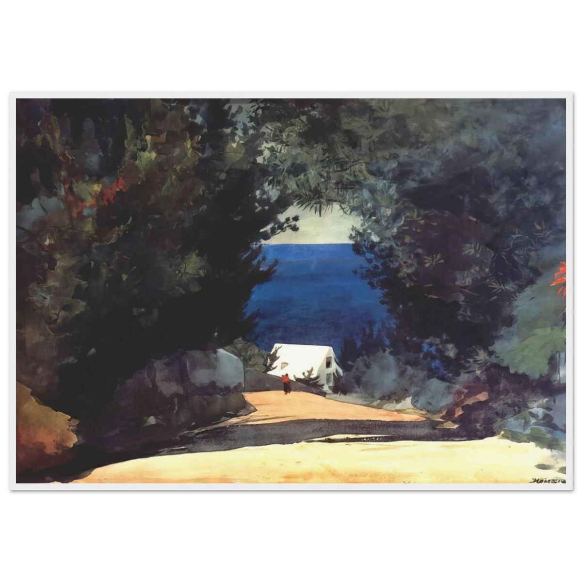 ROAD IN BERMUDA Framed Poster | Winslow Homer Framed Prints Wall Art | Winslow Homer Store