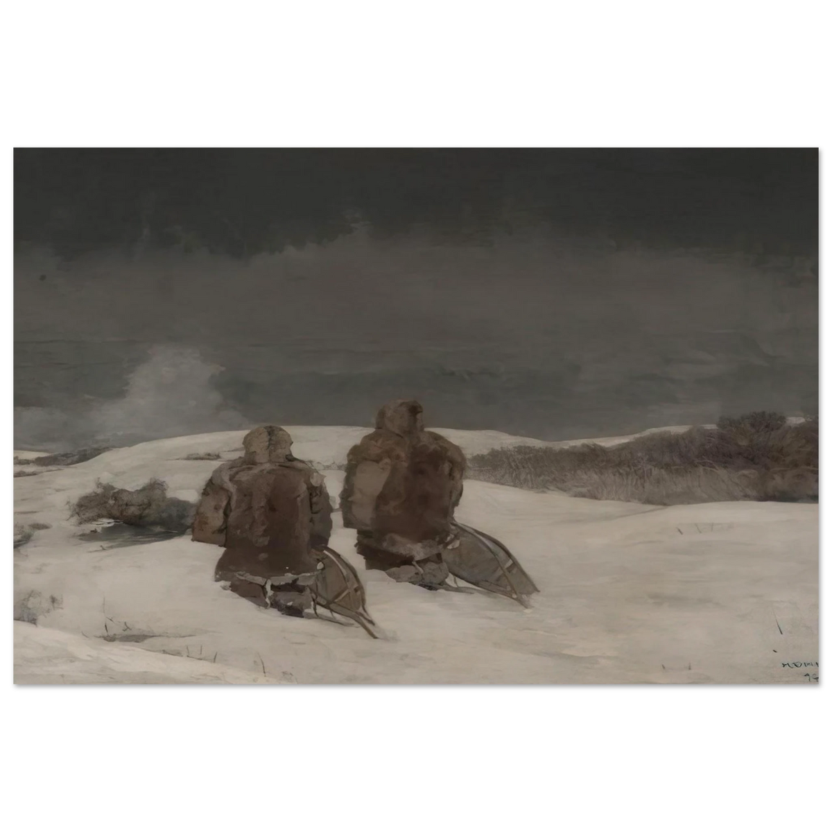BELOW ZERO Poster | Winslow Homer Poster | Winslow Homer Store