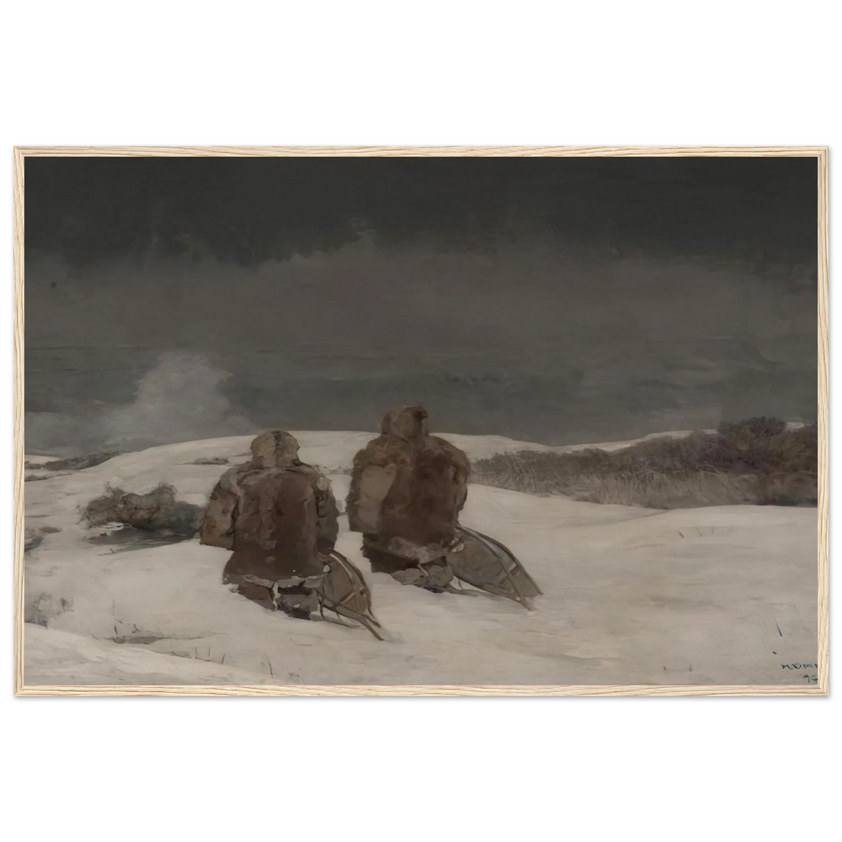 BELOW ZERO Framed Poster | Winslow Homer Framed Prints Wall Art | Winslow Homer Store