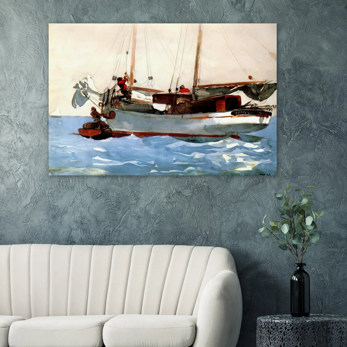 TAKING ON WET PROVISIONS Poster | Winslow Homer Poster | Winslow Homer Store