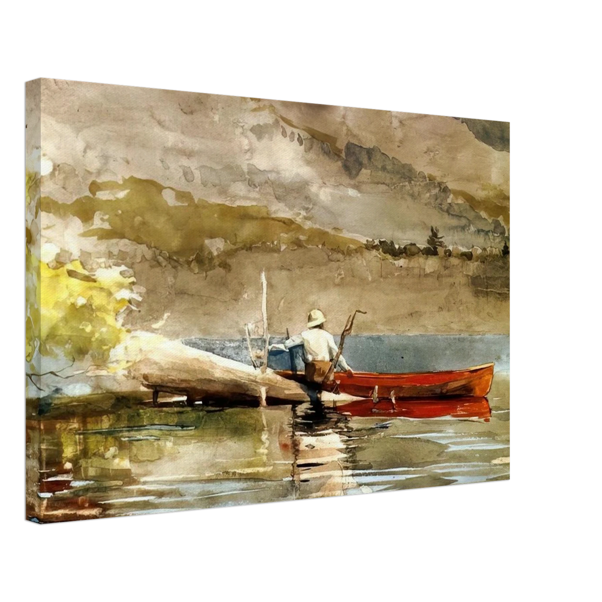 THE RED CANOE 1884 Canvas | Winslow Homer Canvas | Winslow Homer Store