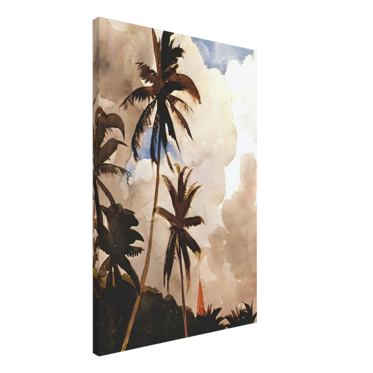 PALM TREES BAHAMAS Canvas | Winslow Homer Canvas | Winslow Homer Store