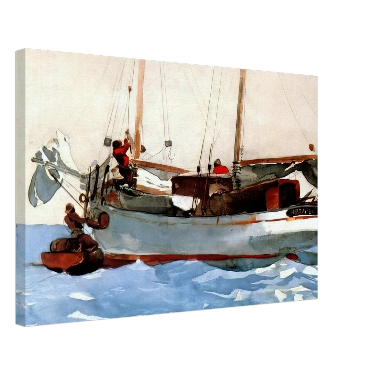 TAKING ON WET PROVISIONS Canvas | Winslow Homer Canvas | Winslow Homer Store