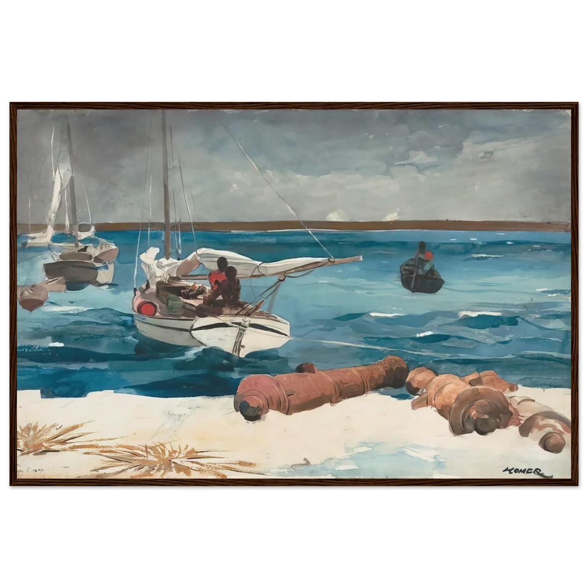 NASSAU 1899 Framed Poster | Winslow Homer Framed Prints Wall Art | Winslow Homer Store