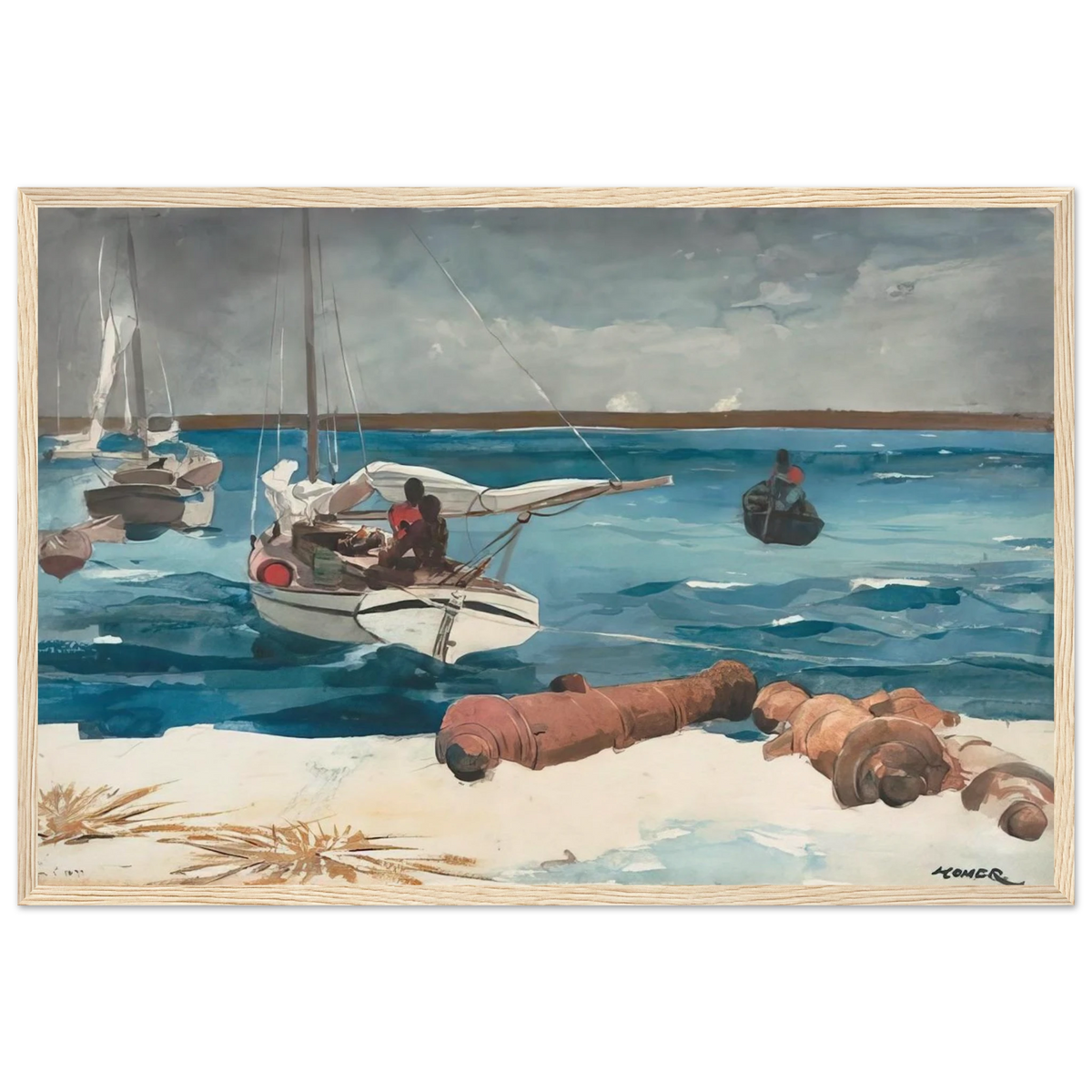 NASSAU 1899 Framed Poster | Winslow Homer Framed Prints Wall Art | Winslow Homer Store