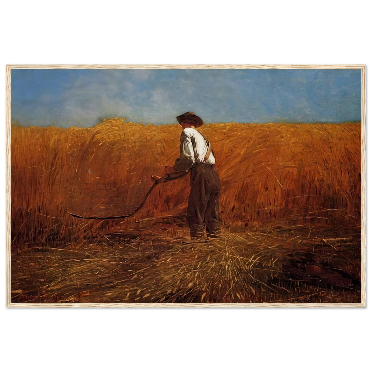 THE VETERAN IN A NEW FIELD Framed Poster | Winslow Homer Framed Prints Wall Art | Winslow Homer Store
