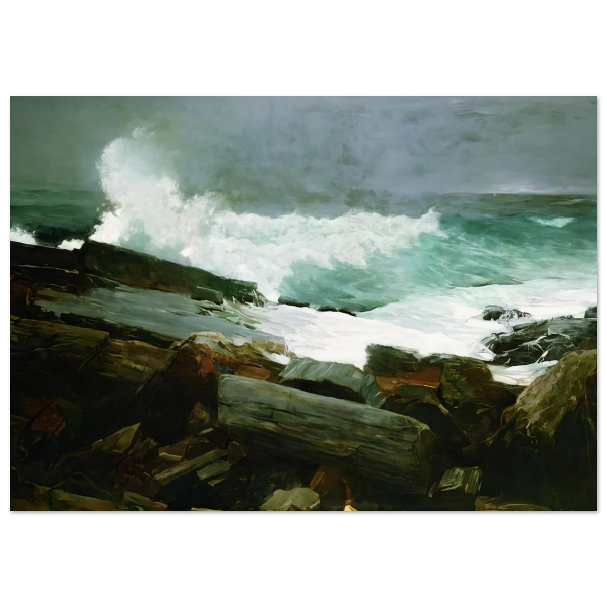 WEATHERBEATEN 1894 Poster | Winslow Homer Poster | Winslow Homer Store