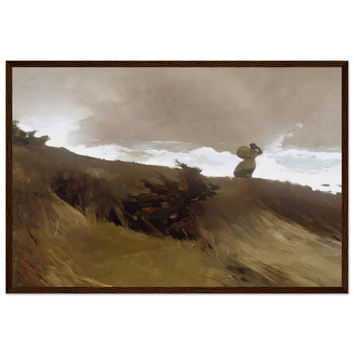 THE WEST WIND Framed Poster | Winslow Homer Framed Prints Wall Art | Winslow Homer Store