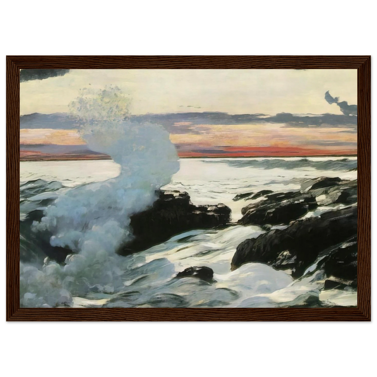 WEST POINT PROUT S NECK Framed Poster | Winslow Homer Framed Prints Wall Art | Winslow Homer Store