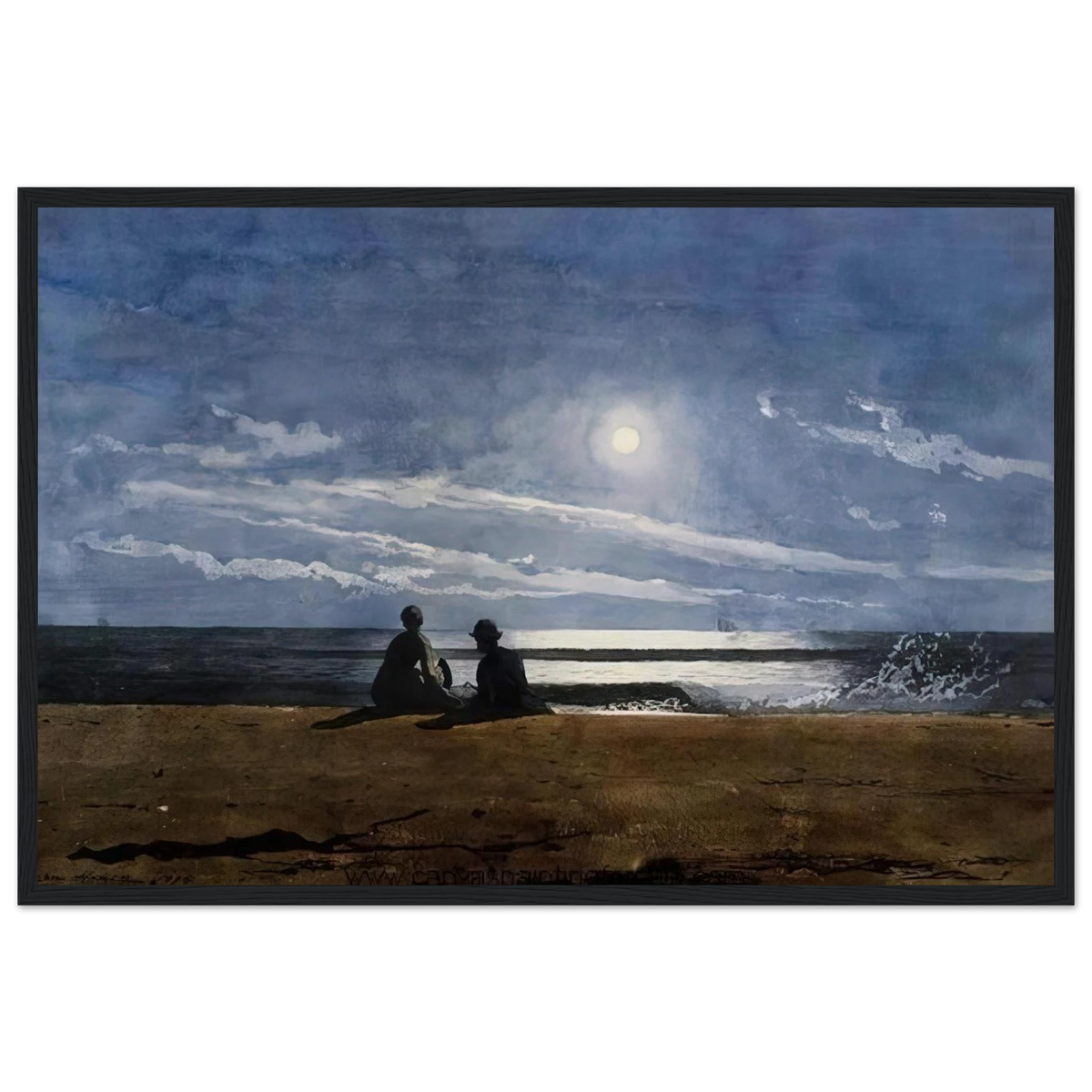 MOONLIGHT Framed Poster | Winslow Homer Framed Prints Wall Art | Winslow Homer Store