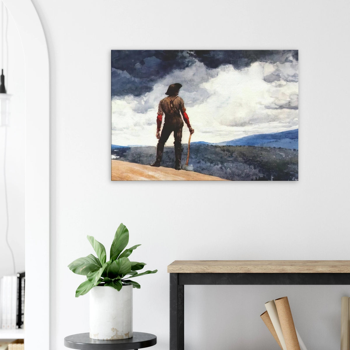 THE WOODCUTTER Canvas | Winslow Homer Canvas | Winslow Homer Store