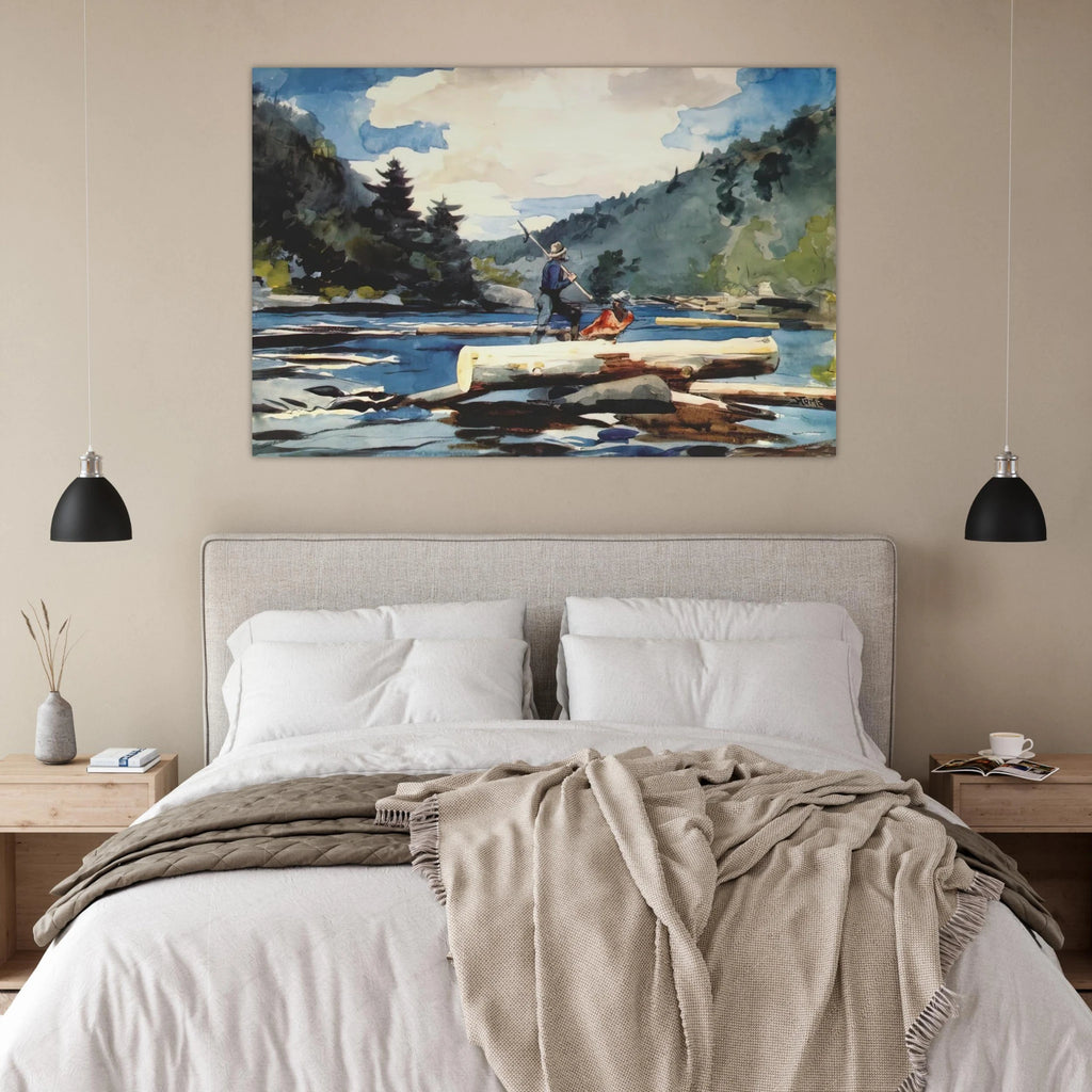 HUDSON RIVER LOGGING Poster | Winslow Homer Poster | Winslow Homer Store