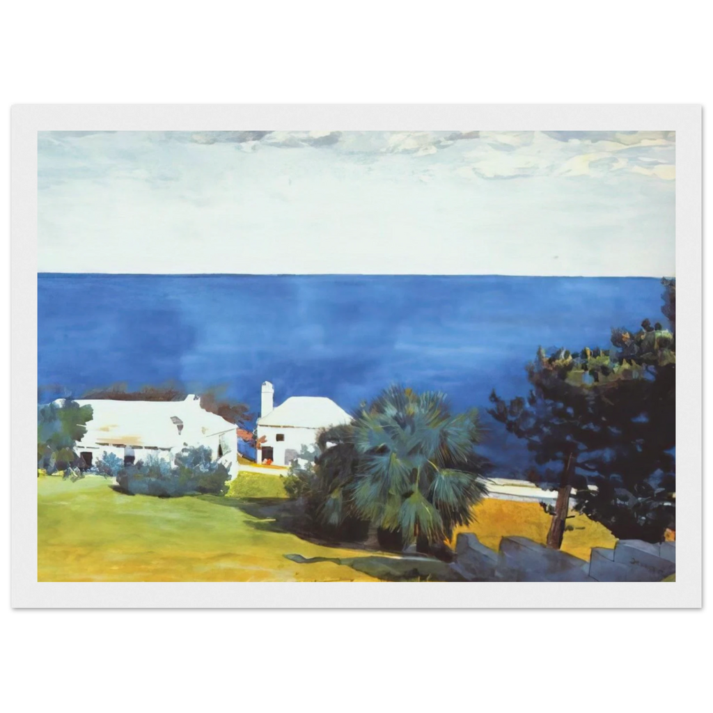 SHORE AT BERMUDA Framed Poster | Winslow Homer Framed Prints Wall Art | Winslow Homer Store