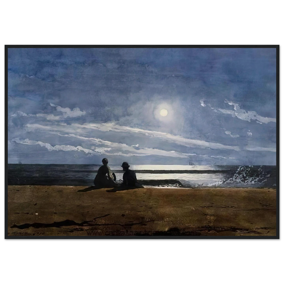MOONLIGHT Framed Poster | Winslow Homer Framed Prints Wall Art | Winslow Homer Store