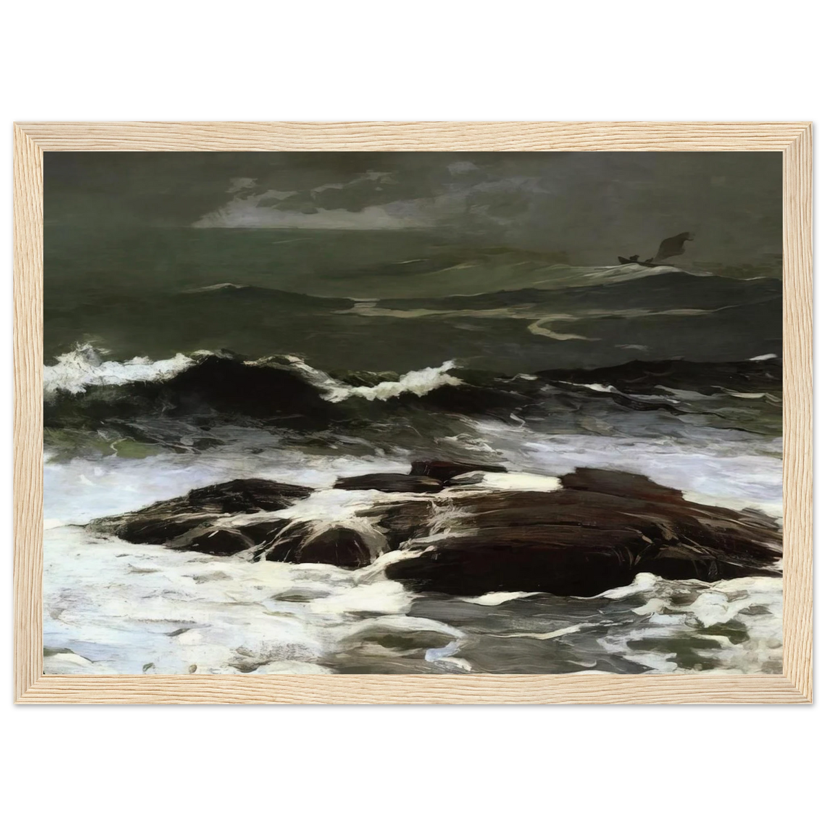 SUMMER SQUALL 1904 Framed Poster | Winslow Homer Framed Prints Wall Art | Winslow Homer Store