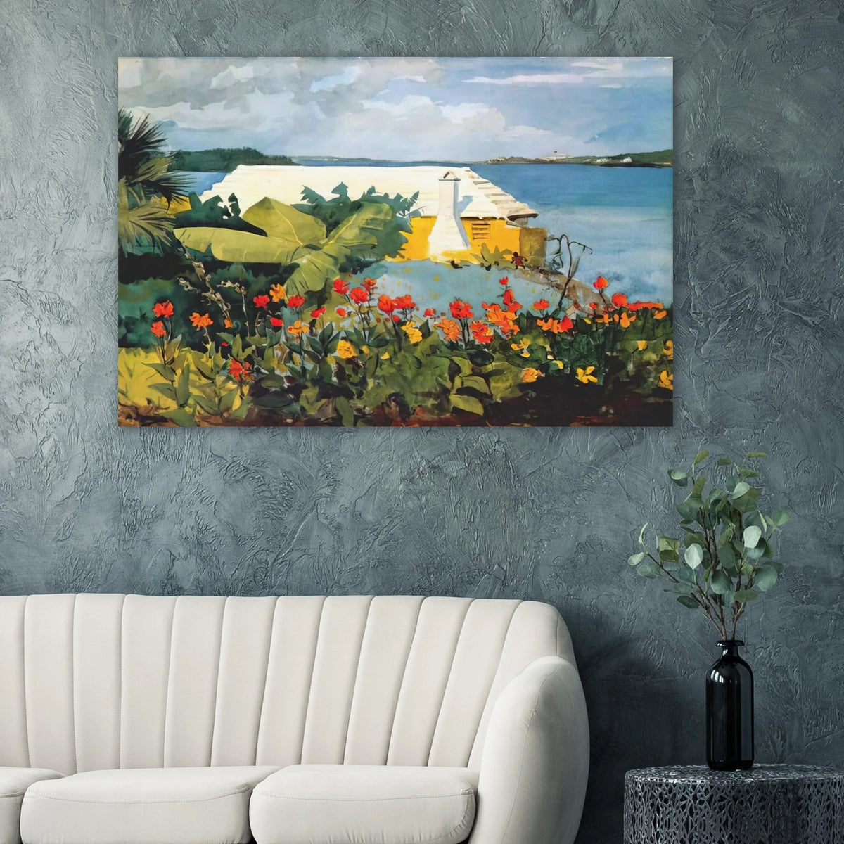 FLOWER GARDEN AND BUNGALOW BERMUDA Poster | Winslow Homer Poster | Winslow Homer Store