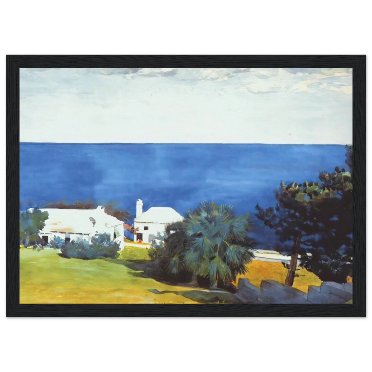 SHORE AT BERMUDA Framed Poster | Winslow Homer Framed Prints Wall Art | Winslow Homer Store