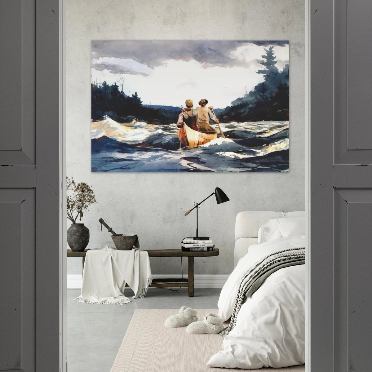 CANOE IN THE RAPIDS Poster | Winslow Homer Poster | Winslow Homer Store