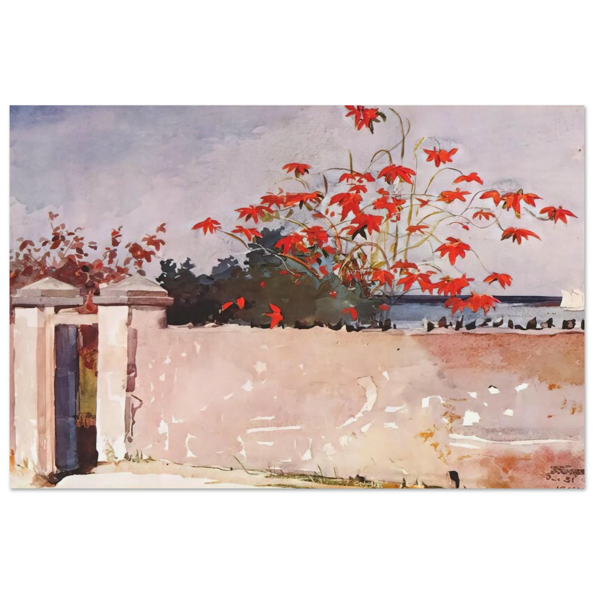 A WALL NASSAU Poster | Winslow Homer Poster | Winslow Homer Store