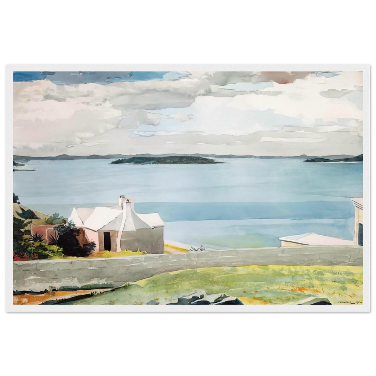 INLAND WATER BERMUDA Framed Poster | Winslow Homer Framed Prints Wall Art | Winslow Homer Store