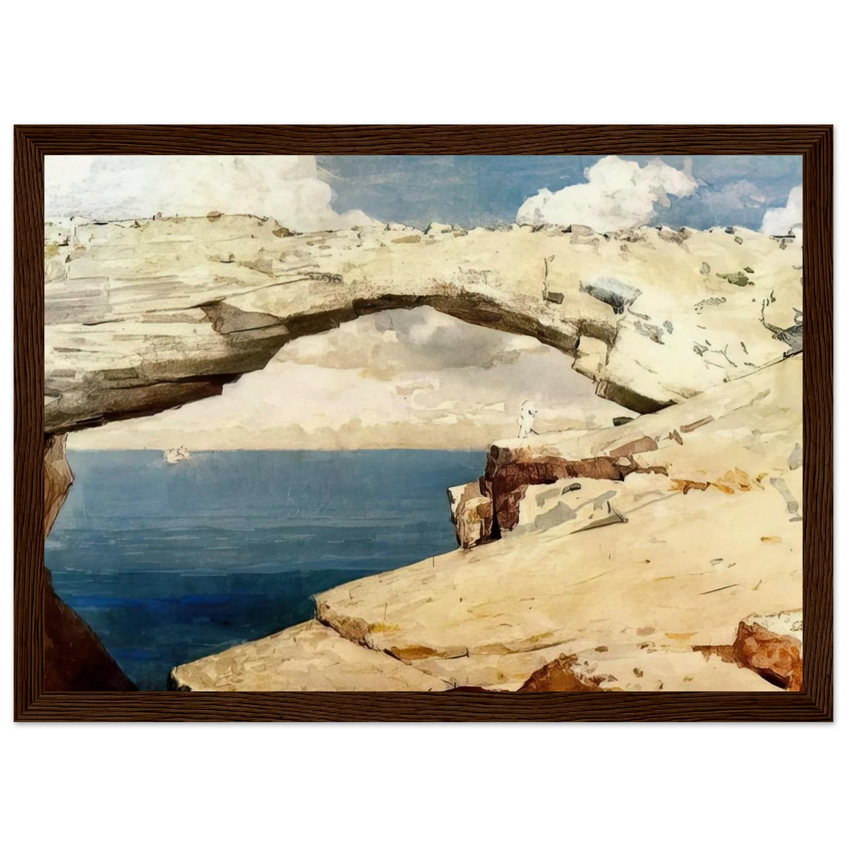 GLASS WINDOWS BAHAMAS 1885 Framed Poster | Winslow Homer Framed Prints Wall Art | Winslow Homer Store