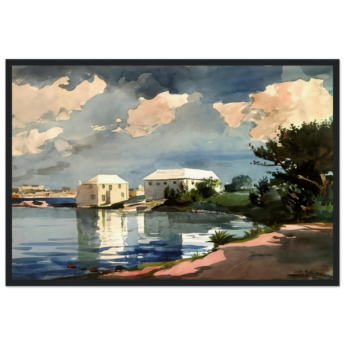 SALT KETTLE BERMUDA Framed Poster | Winslow Homer Framed Prints Wall Art | Winslow Homer Store
