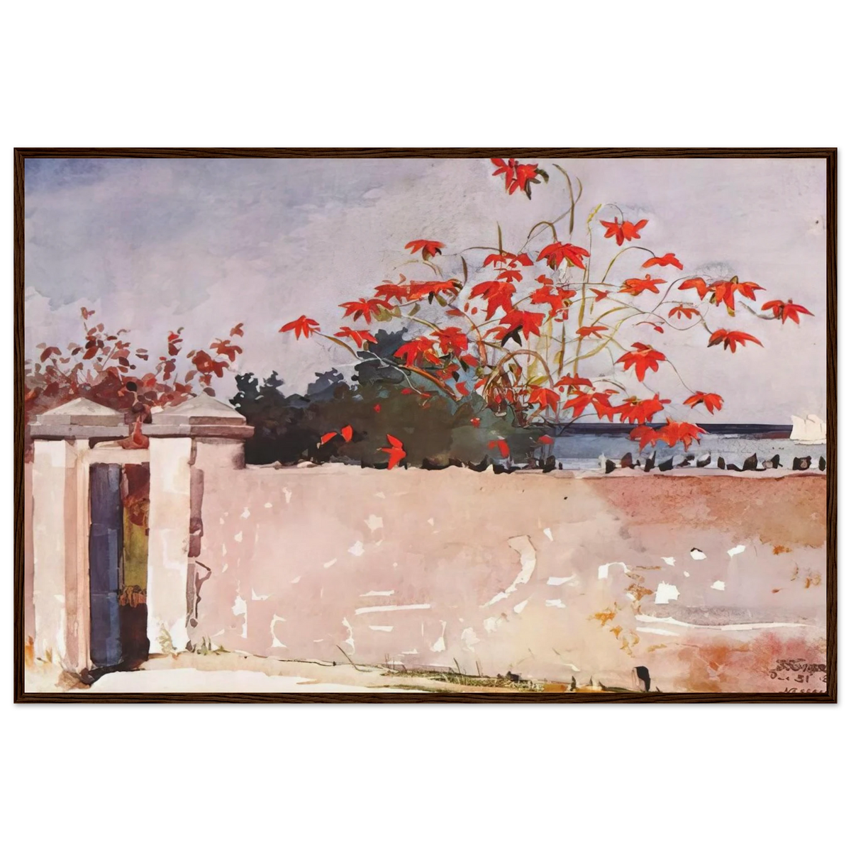 A WALL NASSAU Framed Poster | Winslow Homer Framed Prints Wall Art | Winslow Homer Store