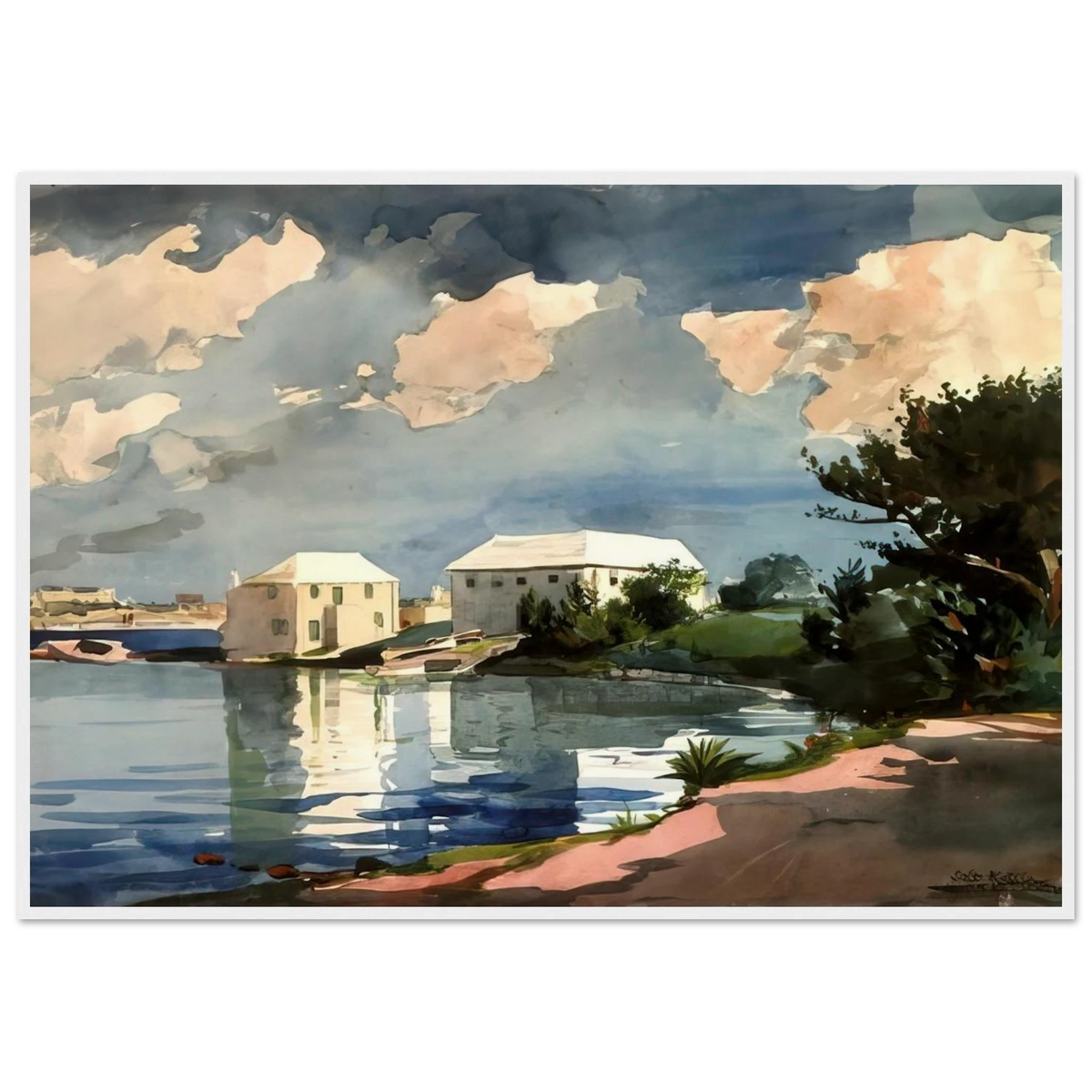 SALT KETTLE BERMUDA Framed Poster | Winslow Homer Framed Prints Wall Art | Winslow Homer Store