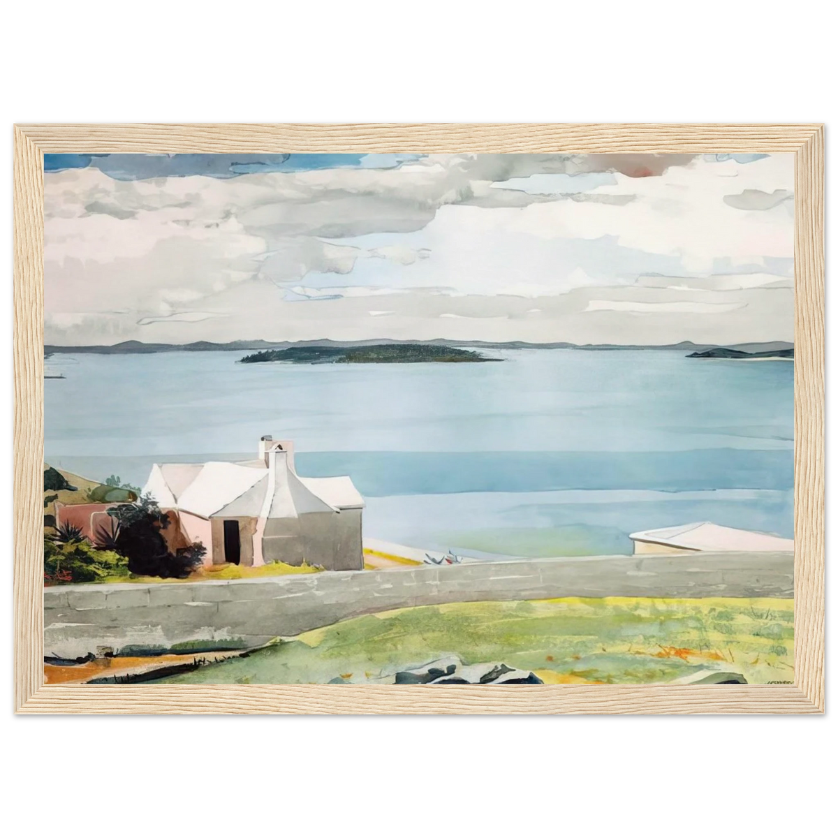 INLAND WATER BERMUDA Framed Poster | Winslow Homer Framed Prints Wall Art | Winslow Homer Store