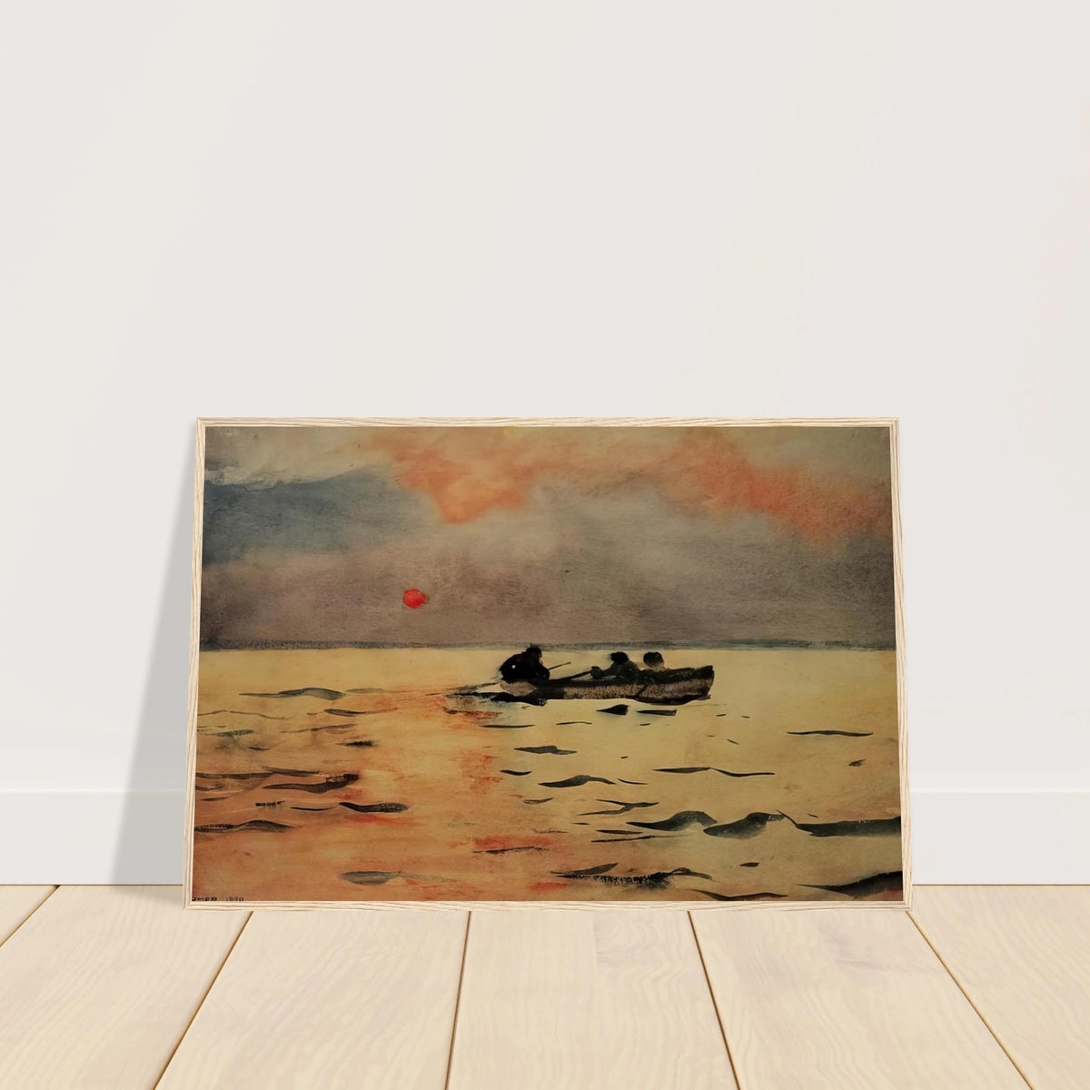 ROWING HOME Framed Poster | Winslow Homer Framed Prints Wall Art | Winslow Homer Store