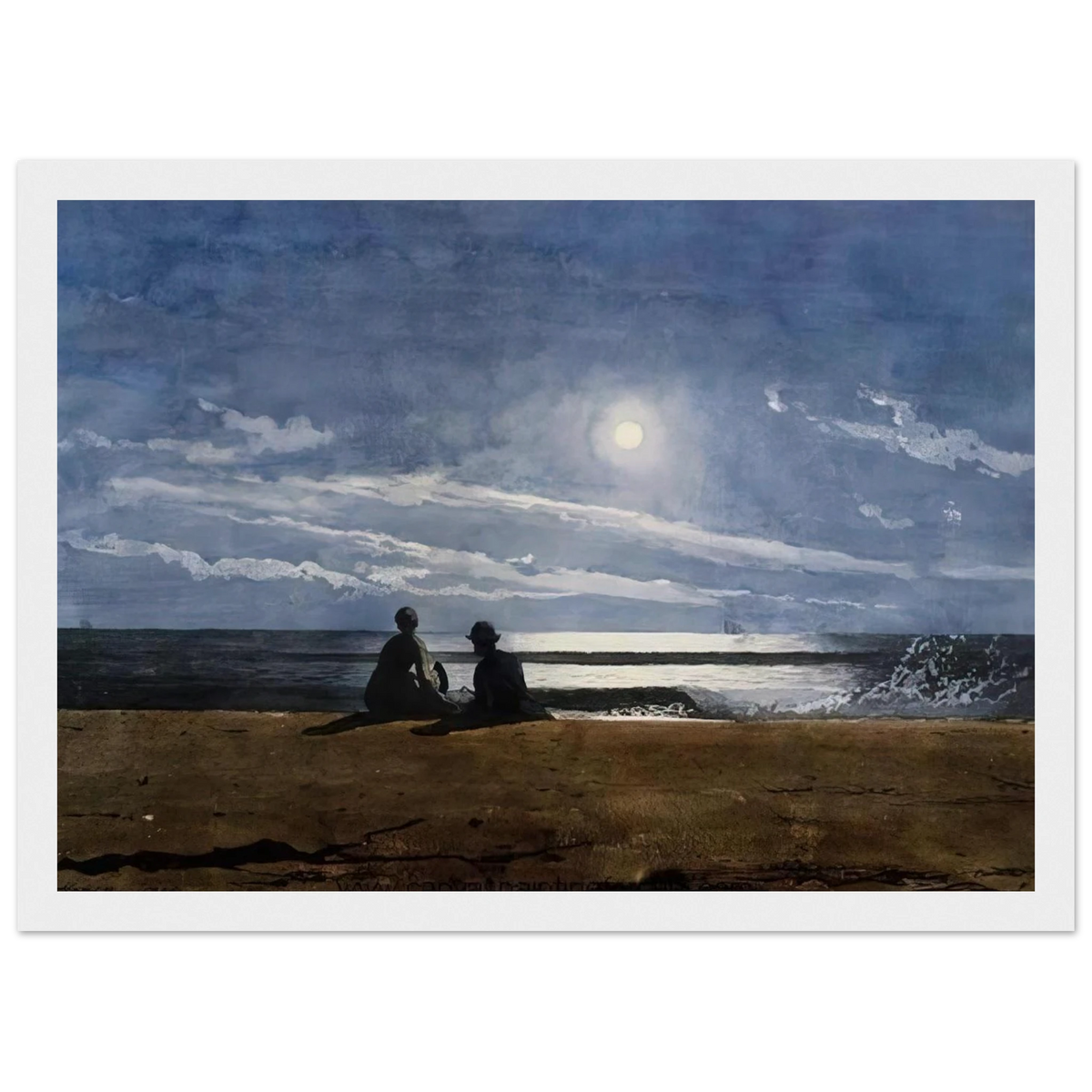 MOONLIGHT Framed Poster | Winslow Homer Framed Prints Wall Art | Winslow Homer Store