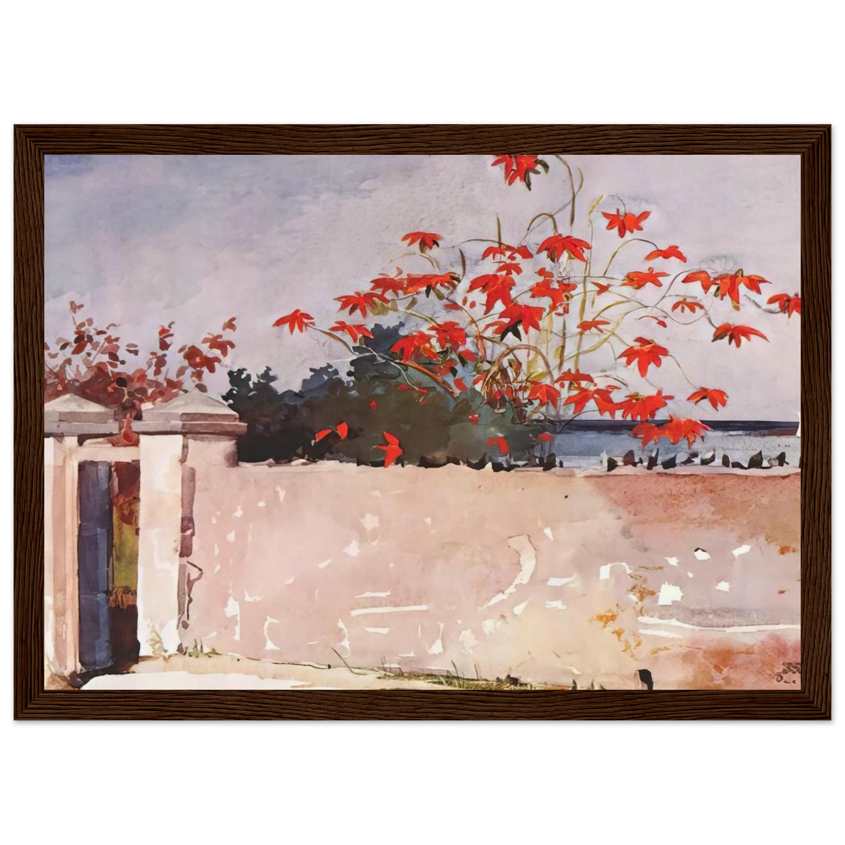 A WALL NASSAU Framed Poster | Winslow Homer Framed Prints Wall Art | Winslow Homer Store