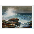 INCOMING TIDE SCARBORO MAINE Framed Poster | Winslow Homer Framed Prints Wall Art | Winslow Homer Store
