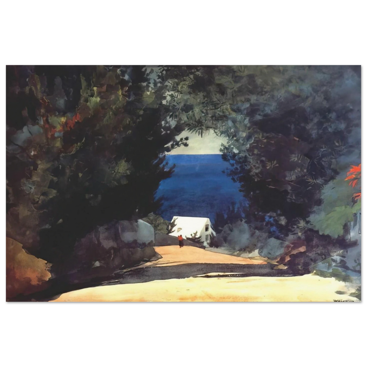 ROAD IN BERMUDA Poster | Winslow Homer Poster | Winslow Homer Store