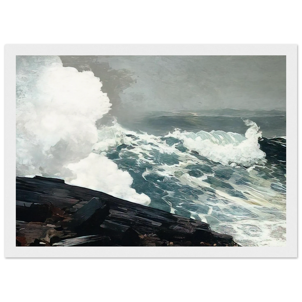 NORTHEASTER Framed Poster | Winslow Homer Framed Prints Wall Art | Winslow Homer Store