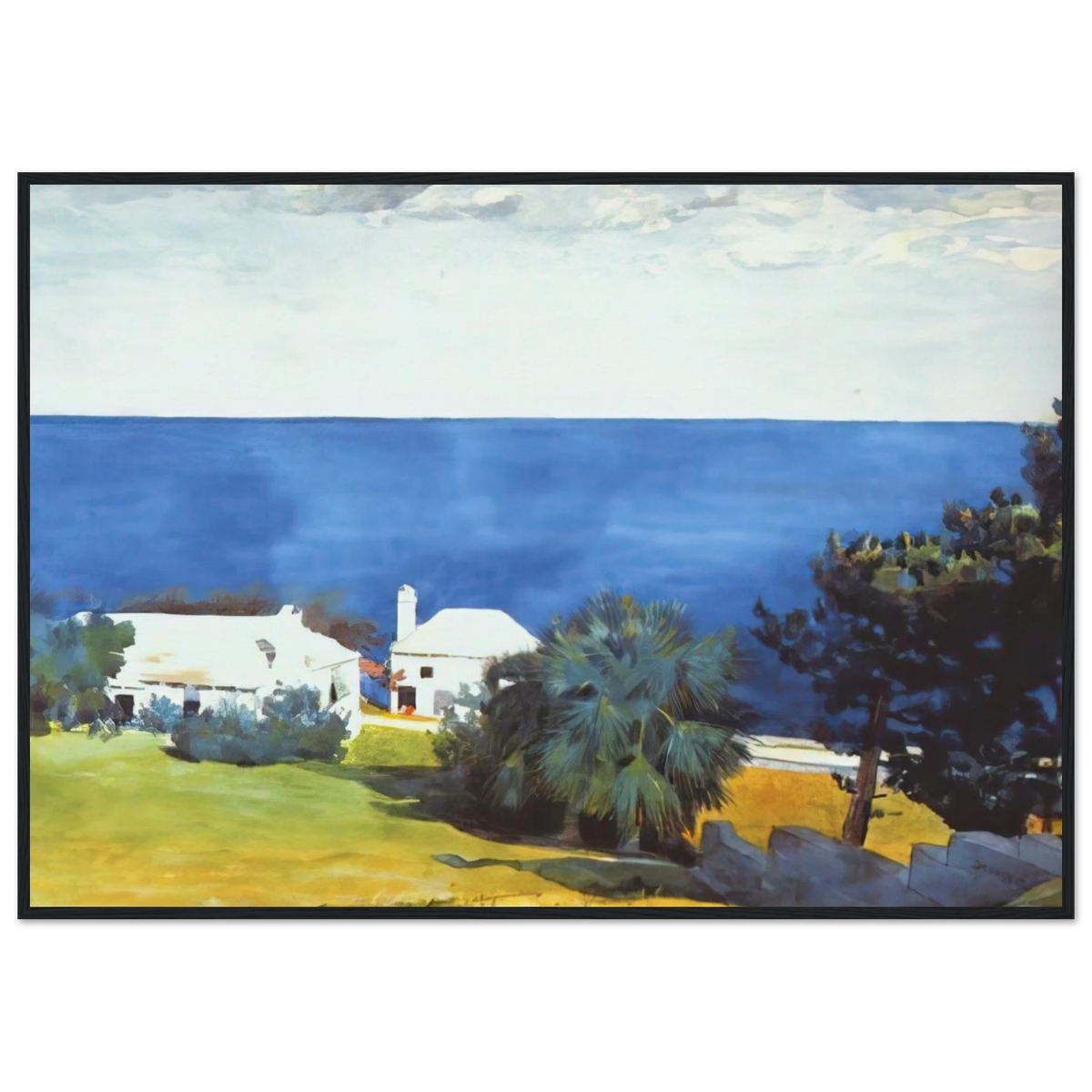SHORE AT BERMUDA Framed Poster | Winslow Homer Framed Prints Wall Art | Winslow Homer Store