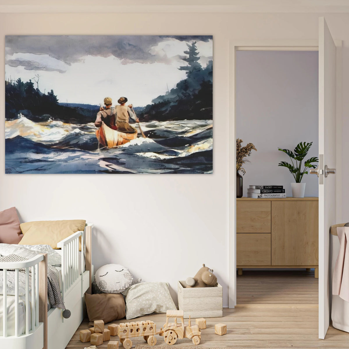 CANOE IN THE RAPIDS Poster | Winslow Homer Poster | Winslow Homer Store