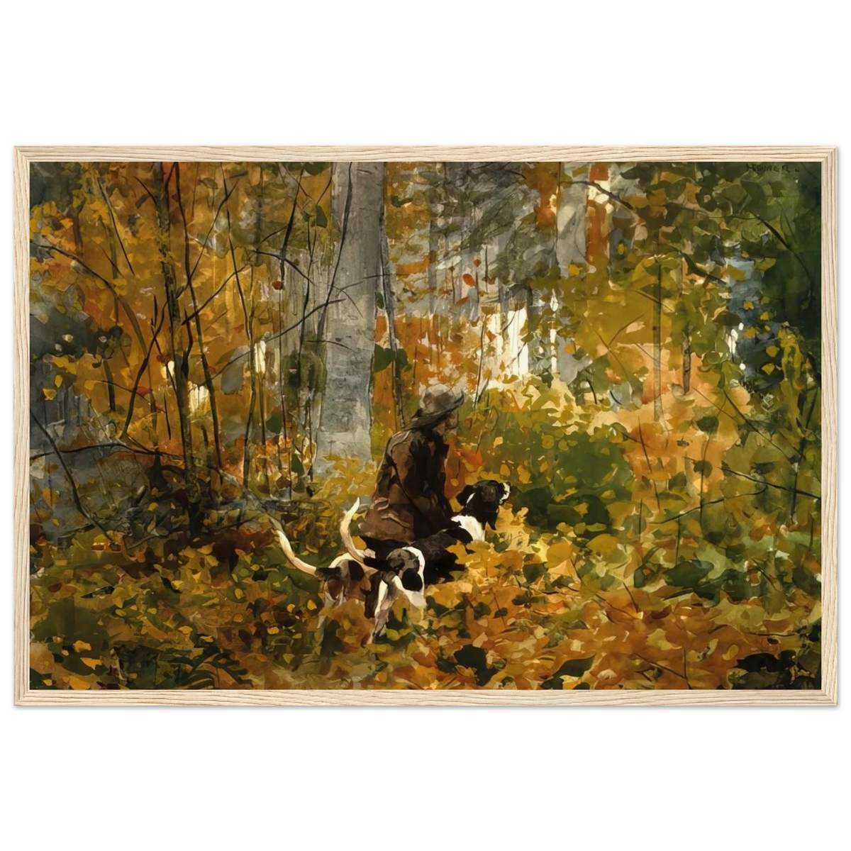 ON THE TRAIL Framed Poster | Winslow Homer Framed Prints Wall Art | Winslow Homer Store