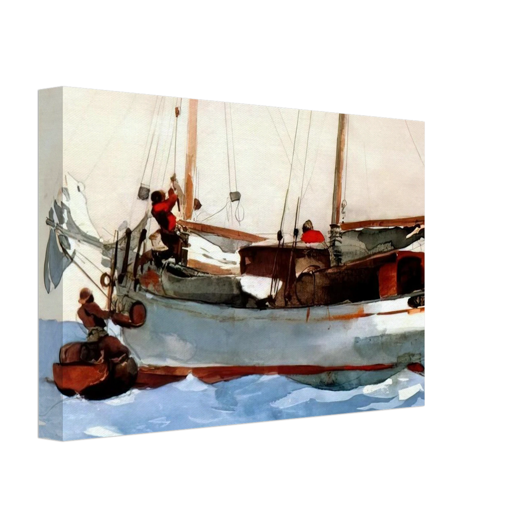 TAKING ON WET PROVISIONS Canvas | Winslow Homer Canvas | Winslow Homer Store