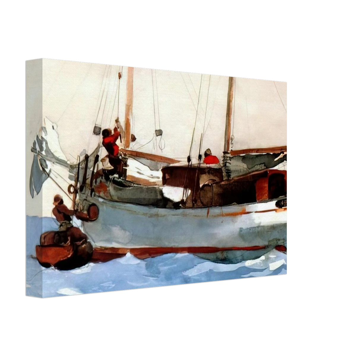 TAKING ON WET PROVISIONS Canvas | Winslow Homer Canvas | Winslow Homer Store