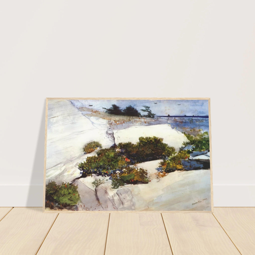 MAINE CLIFFS Framed Poster | Winslow Homer Framed Prints Wall Art | Winslow Homer Store