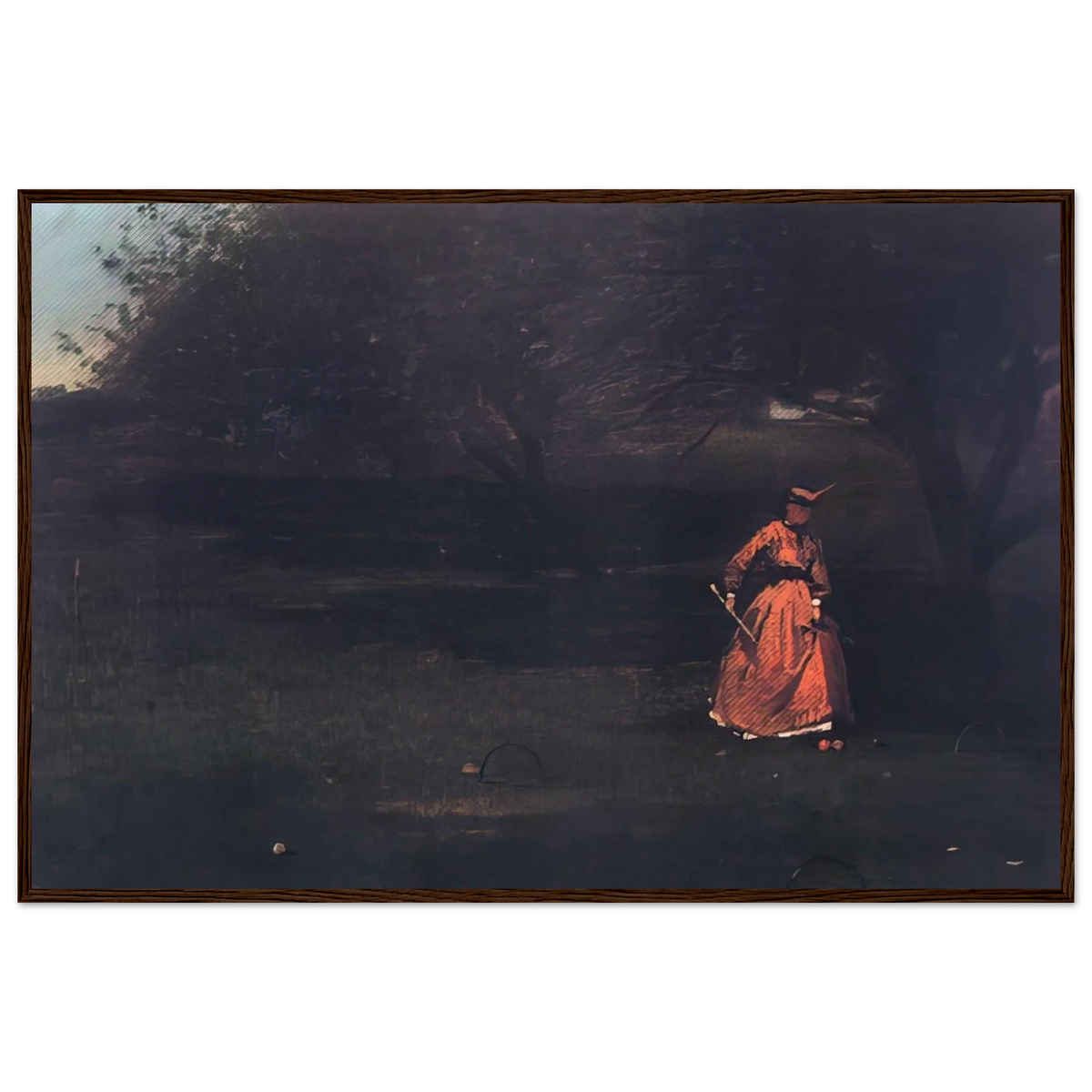 CROQUET PLAYERS 1 Framed Poster | Winslow Homer Framed Prints Wall Art | Winslow Homer Store
